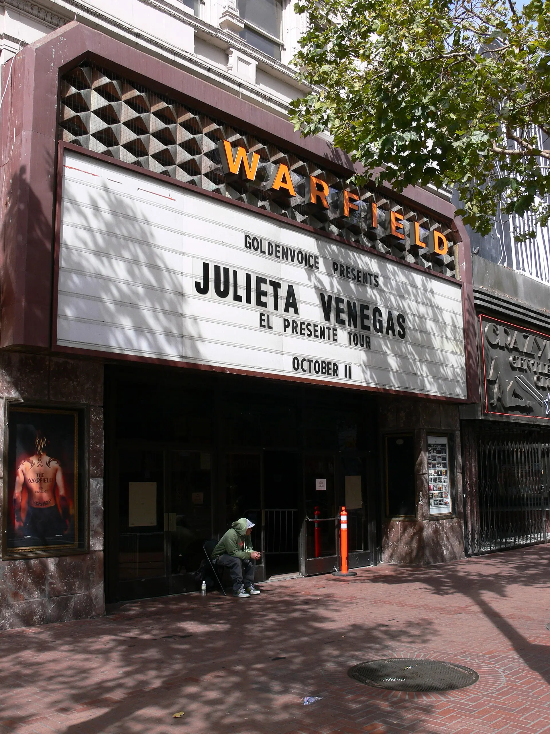 The Warfield, San Francisco, where the gospel tour opened in November 1979 (photo 2008)