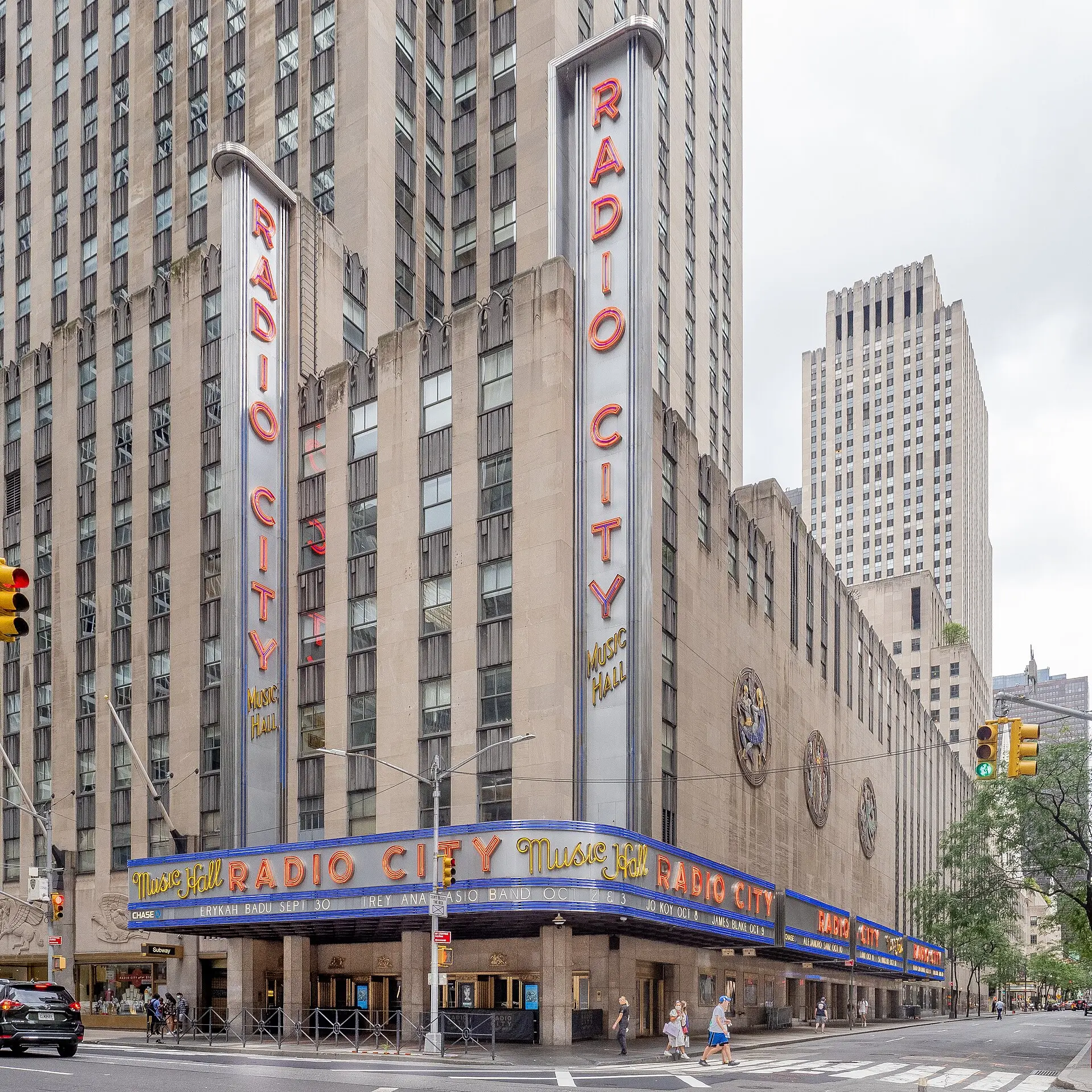 Radio City Music Hall, New York, where Time Out of Mind won Album of the Year in February 1998 (photo 2021)