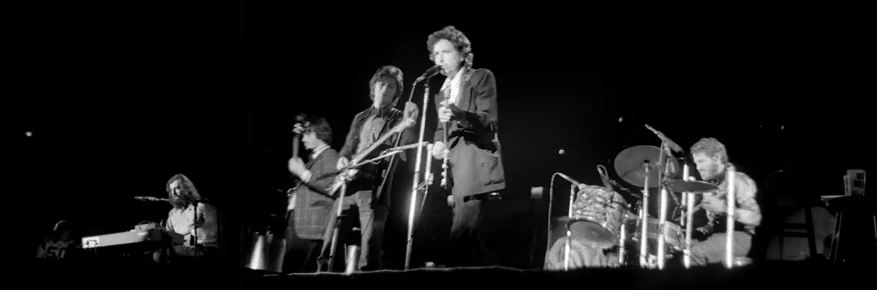 With The Band on the 1974 tour, 2 February 1974
