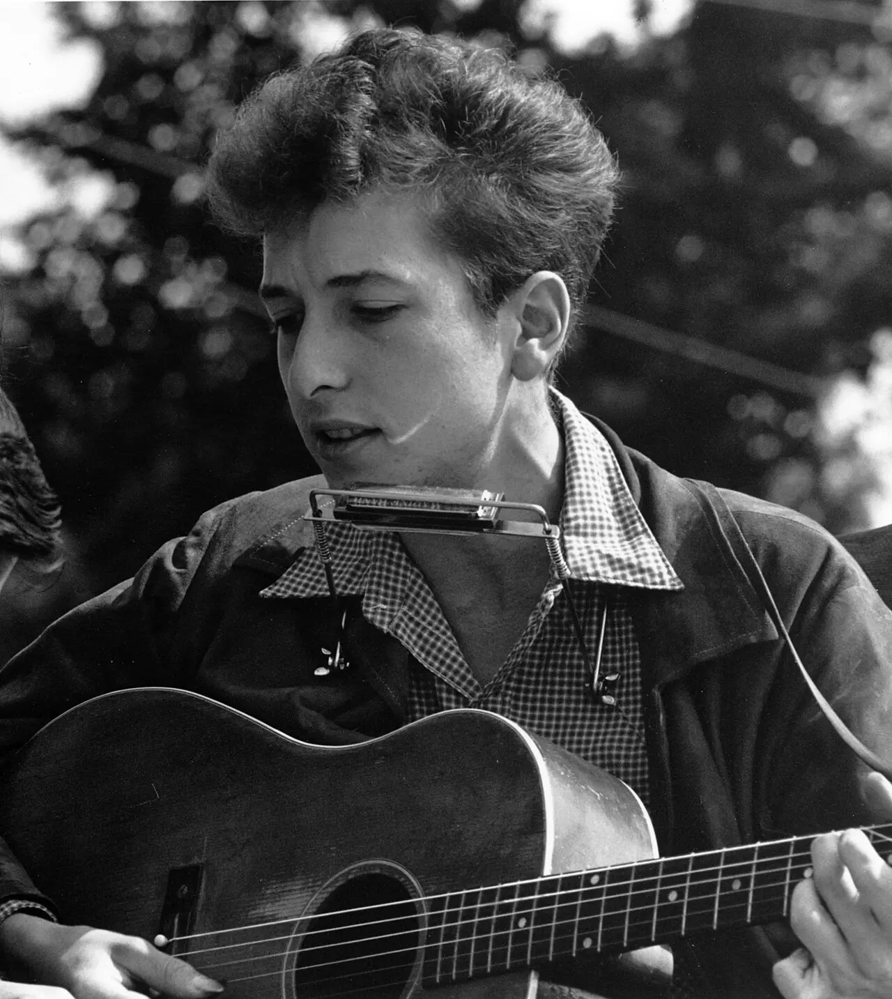 Dylan at the March on Washington, 28 August 1963